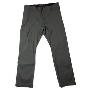 Wrangler Pants Men 42x30 Dark Grey All Terrain Gear ATG Outdoor Stretch 39x30.5